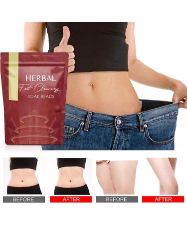 Herbal Foot Cleansing Soak Beads - Botanical Lymphatic Drainage Ginger Foot Bath - Relaxation Massage for Men and Women (30PCS) - Buy Online on GoSupps.com