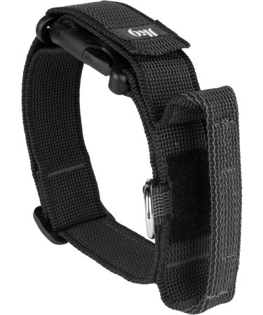 Julius-K9 Colour and Gray Fur Collar with Handle | Durable, Easy to Clean, Water Resistant | 40 mm (38-53 cm) Black-Gray | Safety Lock and Interchangeable Patch - Buy Online on GoSupps.com