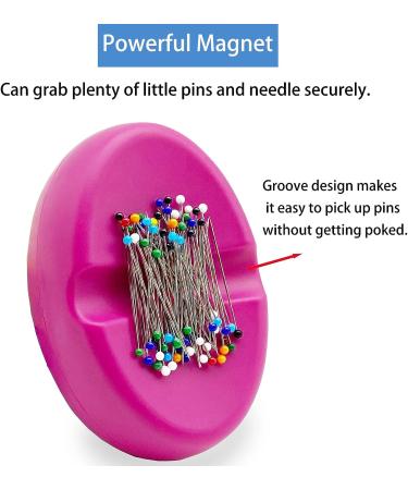 Dolstar Magnetic Pin Holder with 100 Plastic Head Pins & Drawer - Pink Magnetic Pincushion for Sewing & Quilting - Buy Online on GoSupps.com