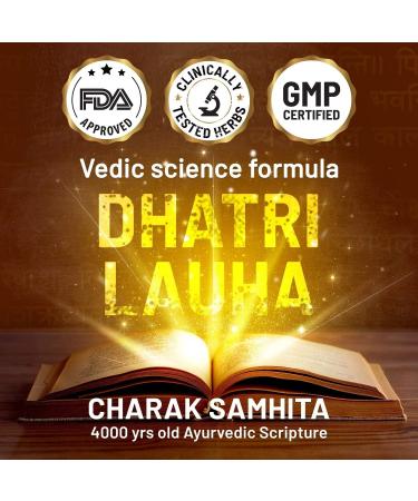 CALENZO Gynoveda Iron Folic Acid Supplement - Ayurvedic Blood Builder for Hemoglobin | Rich in Calcium, B9, B12, Vitamin C | Anemia, Pregnancy Support - 60 Tablets - Buy Online on GoSupps.com