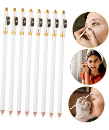 Healvian 12pcs Eyebrow Pencil Sharpener Women Eyebrow Pencils Women Makeup Eyebrow Pencil Wooden White - Buy Online on GoSupps.com