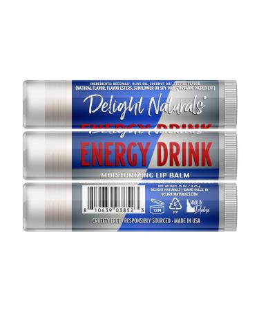 Delight Naturals Caffeine Rush Lip Balm Gift Set -Mountain Delight Dr Delight and Energy Drink - Buy Online on GoSupps.com