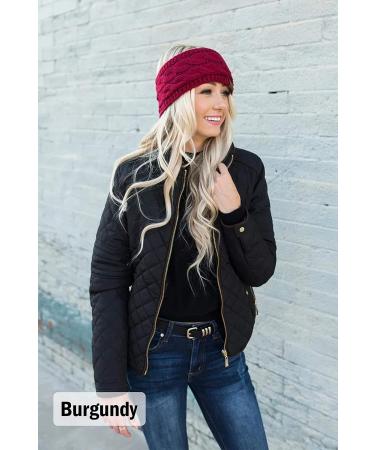 Women's Black Knit Winter Headwrap Ear Warmer Headband - Buy Online on GoSupps.com