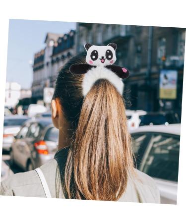 minkissy Giant Panda Head Rope Elastic Hair Band Hair Rubber Hair Elastics Scrunchies Tie Black Tiara Animal Decor Hair Decor Black Trim Black Hair Bands Hair Spray Cute Fabric Miss - Buy Online on GoSupps.com