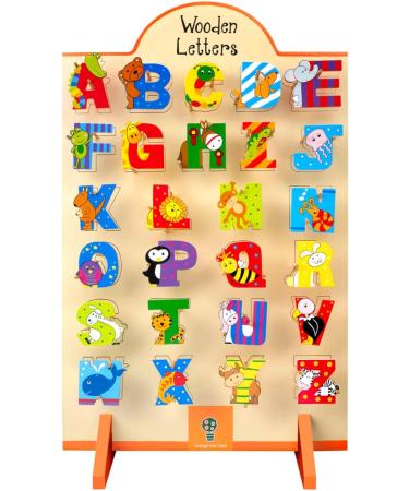 Orange Tree Toys Wooden Letter V for Vulture - Personalized Baby Name Decor - Animals Nursery Decor for Boys and Girls - Buy Online on GoSupps.com