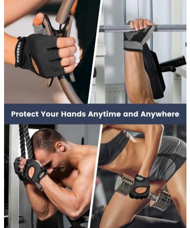 SKDK Vegeraw Fitness Gloves - Premium Training Gloves for Men & Women | Gym Bodybuilding Cycling Strength Training - Black M - Buy Online on GoSupps.com