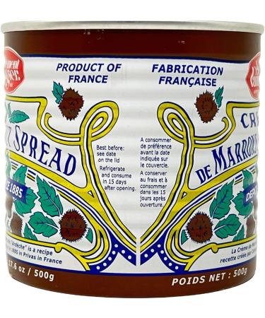 Clement Faugier Brown Round Can 1.1 lb - Authentic French Chestnut Spread - Buy Online on GoSupps.com