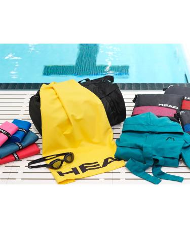 Head Active Fluffy Microfiber Children's Bathrobe with Hood & Pockets | Quick Drying Absorbent Ideal for Swimming & Pool | Sunny Yellow 10-12 Years - Buy Online on GoSupps.com