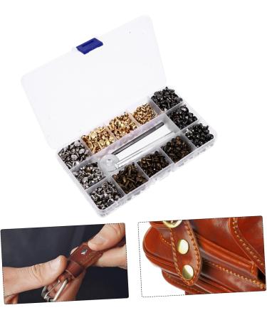 EXCEART 480pcs Rivets Metal Double Rivet Clothes Studs DIY for Bag Leather Belt Side Clothing Accessory - Buy Online on GoSupps.com