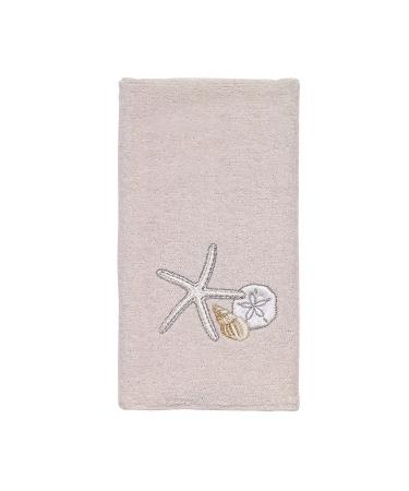 Avanti Linens - Fingertip Towel, Soft & Absorbent Cotton Towel, Beach Inspired Bathroom Accessories (Seaglass Collection) Multicolor Fingertip Towel