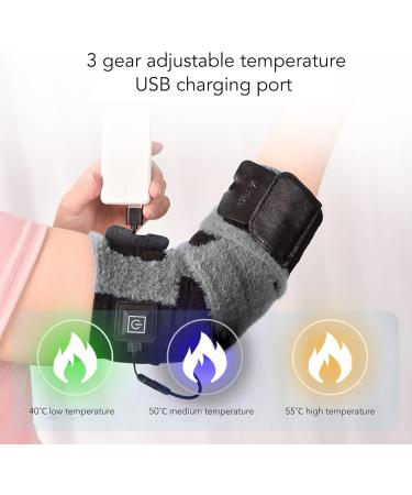 Arm Heating Pillow Wrap - USB Elbow Heating Sleeve for Pain Relief | Large Heating Area Automatic Shutdown | Ideal for Anklebone | Gray - Buy Online on GoSupps.com