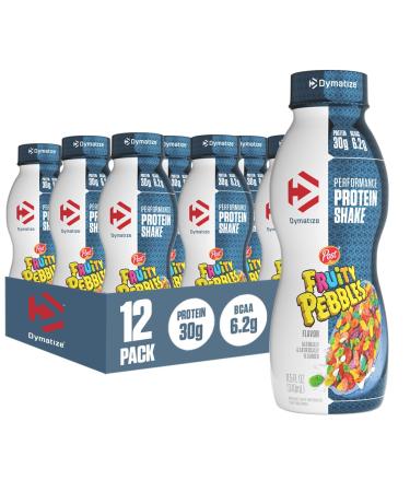 Dymatize Performance Protein Shake 30g of Protein 6.2g BCAA for Muscle Recovery No Added Sugar Low Fat 24 Vitamins and Minerals Gluten-Free Ready to Drink Fruity Pebbles 11.5 Fl.Oz 12 Pack Fruity Pebbles 11.5 Fl O