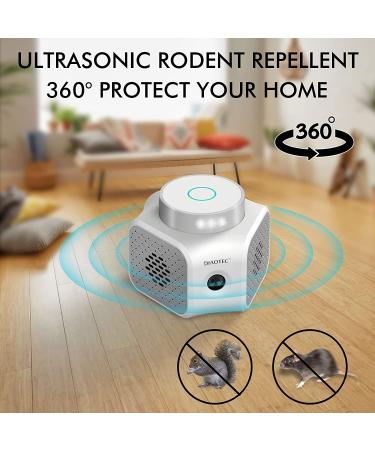 Diaotec Plug in Rodent Repellent - Ultrasonic Squirrel & Mouse Repellent with LED Strobe Lights - Buy Online on GoSupps.com