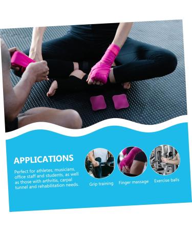 Buy Toddmomy Rubber Handball - Finger Handle Weighted Lacrosse Trainer for Improved Coordination - 5.8cm Gel Violet Japan Fitness - Buy Online on GoSupps.com