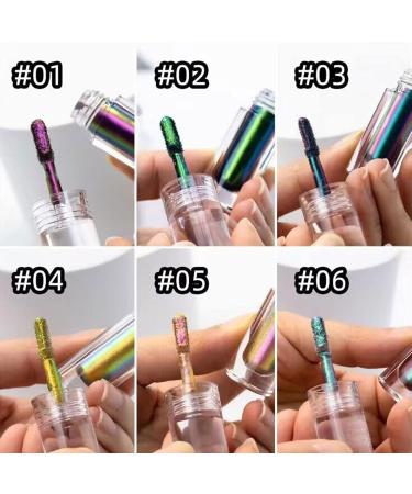 Multichrome Eyeshadow Shimmer Liquid Eyeshadow Holographic Eye Shadow | Long Lasting Duochrome Shimmer Liquid Eyeshadow for Women Quick-Drying Eye Makeup Coatuiyo - Buy Online on GoSupps.com