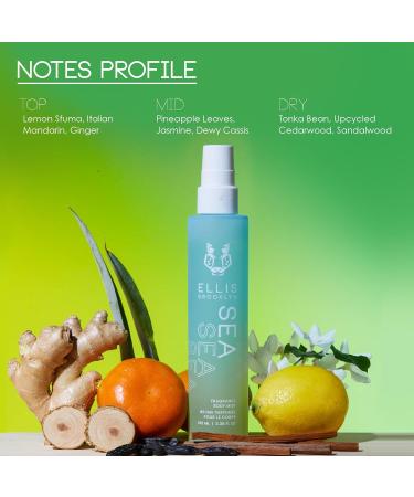 Ellis Brooklyn SEA Hair And Body Mist - Aquatic Citrus Perfume with Lemon Sfuma Pineapple Leaves & Tonka Bean Vegan Perfume Made In The USA Sea 1.69 Fl Oz (Pack of 1) - Buy Online on GoSupps.com