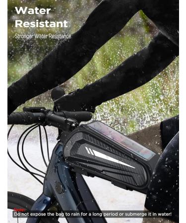 Buy Lemego Waterproof Frame Bag - Bicycle Pocket with Rain Cover & Reflector Strip - Fits Smartphones Up to 6.7 inch - Ideal for Bicycles & Motorcycles - Buy Online on GoSupps.com