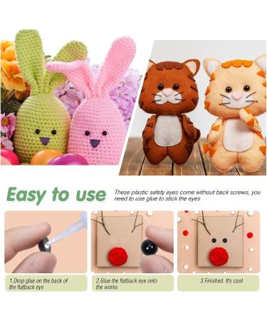 TOAOB 830pcs Black Doll Eyes Set for Stuffed Animals and Crafts - Buy Online on GoSupps.com