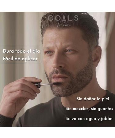 The Beard Mascara de Goals for Him Mascara pour barbe | Couvre les poils gris de la barbe et des sourcils d finit et donne du volume (Dark Brow/Black) - Buy Online on GoSupps.com