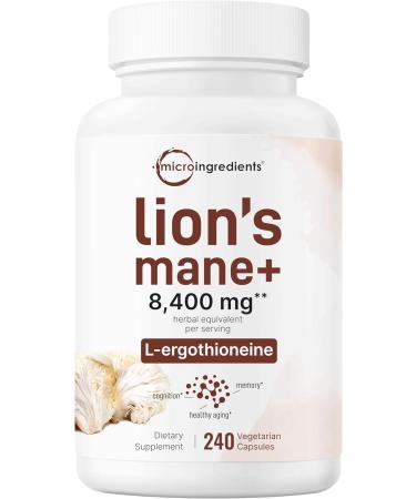 Micro Ingredients Vitamin D3 5 000iu + K2 100mcg Softgels & Lions Mane Supplement 240 Veggie Capsules Bundle 2 Pack | Essential Sunshine Vitamins | Superfood Mushroom Antioxidants with L-Ergothioneine - Buy Online on GoSupps.com
