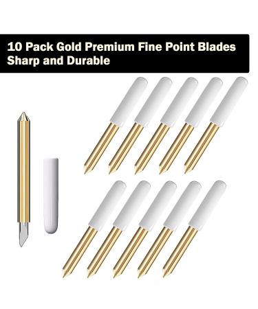 10PCS Gold Premium Fine Point Blades for Cricut Maker/Explore Air 3 - Replacement Cutting Blades for Cricut Machines - Buy Online on GoSupps.com