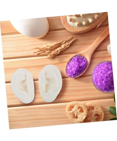 4 Pairs Artificial Silicone Ear Models for Studs Realistic Ear Molds for Jewelry Display - Buy Online on GoSupps.com