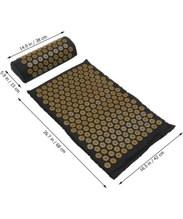 Beaupretty Acupuncture Massage Pillow - Slipproof Yoga Mat for Back Pain Relief | Washable Shiatsu Acupressure Pad 38x15x10cm - Buy Online on GoSupps.com