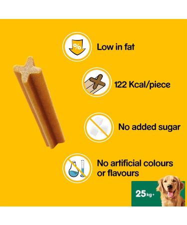Pedigree DentaStix Daily Dental Chews Large Dog 25kg+ 105 Sticks - Buy Online on GoSupps.com