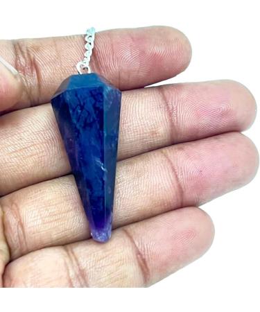 Amethyst Crystal Pendulum with Chakra Chain - Healing Tool for Chakra Alignment - Buy Online on GoSupps.com