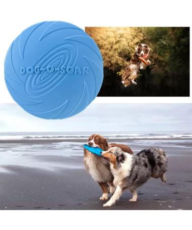 Xubx Dog Frisbees Set - 3 Thick Rubber Frisbees for Training Catching & Playing | Durable Dog Toys for All Breeds - Buy Online on GoSupps.com