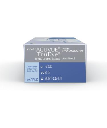 Acuvue 1-Day TruEye Daily Contact Lenses -12 dpt BC 8.5 UV Protection 30 Lenses - Comfortable & Convenient International Shipping - Buy Online on GoSupps.com