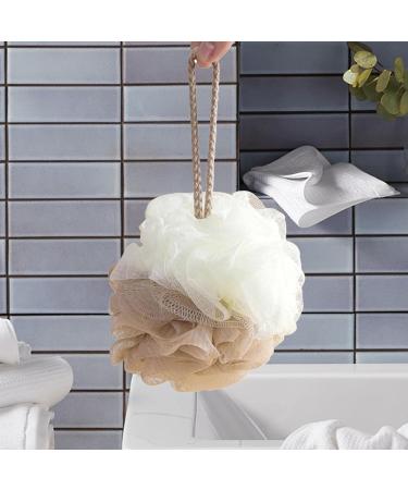 Gralara Body Puff Bath Sponge - Portable Khaki Shower Ball for Ultimate Bath Experience | Buy Internationally - Buy Online on GoSupps.com