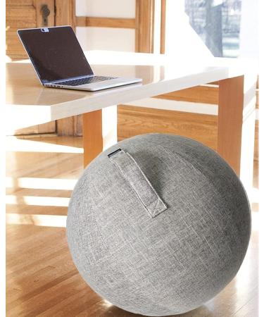 Gray LuiYninhuoJin Exercise Ball Chair Cover - 75CM | Yoga & Stability Ball for Pregnancy, Labor, Pilates | Office, Dorm & Home Use (Ball Not Included) - Buy Online on GoSupps.com