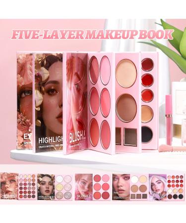 Palette de Maquillage en Forme de Livre Highlighter En 6 Nuances | Palette de Fards Paupi res 24 Couleurs Pour Sortie Voyage Beaut F te Quotidien Photo - Buy Online on GoSupps.com