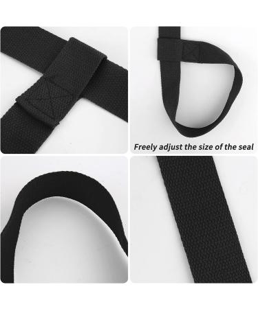 Durable Adjustable Yoga Mat Sling - 2 Piece Carrying Strap for Easy Transport - Black Yoga Mat Carrier Belt - Buy Online on GoSupps.com
