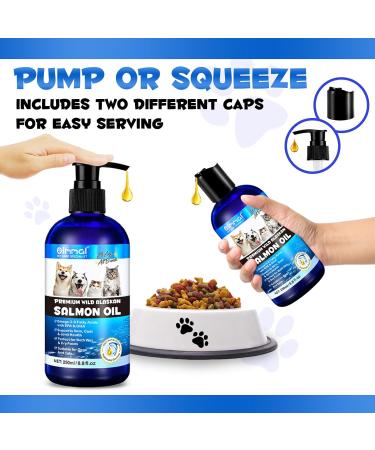 Alaskan Salmon Oil for Dogs & Cats (8.8 oz) - Pure Omega 3 Fish Oil with Omega 6 Fatty Acids EPA & DHA - Anti-inflammation for Dogs Skin and Coat - Natural Pet Joint Immune Brian & Heart Supplement Salmon Oil(250ML) - Buy Online on GoSupps.com