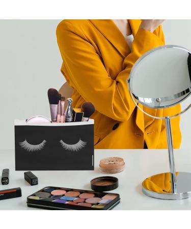 Lizusidtsy 50 Pieces Eyelash Bags Lash Bags for Aftercare Bags Eyelash Makeup Bags with Zipper for Women (Black 6X4Inch) - Buy Online on GoSupps.com