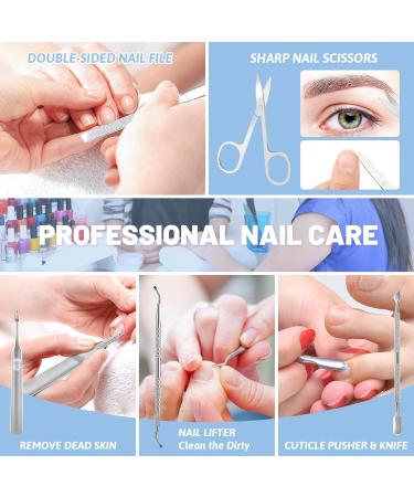 Maomaoyu 7PCS Toe Nail Clippers Set for Ingrown & Thick Nails - Stainless Steel Toenail Clippers for Men & Women - Ingrown Toenail Tool & Treatment - Buy Online on GoSupps.com