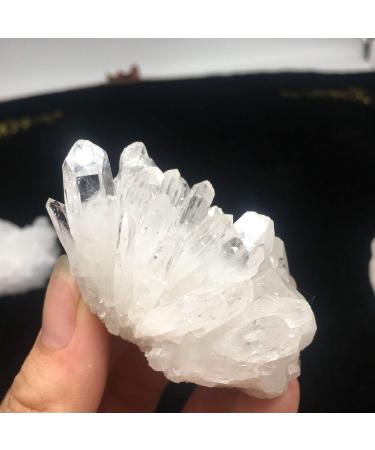 Natural Crystal Rough White Clear Quartz Crystals Cluster Specimen for Stones Home Decoration Crystal Cluster - Buy Online on GoSupps.com