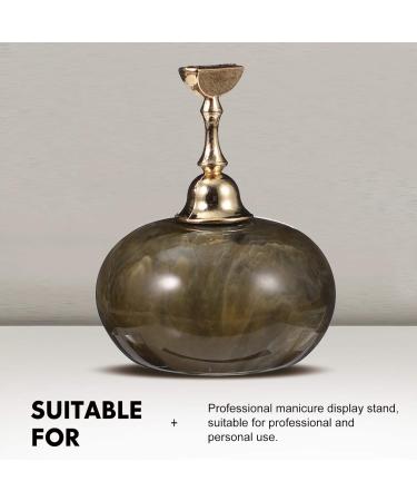 Ipetboom 1 Set Manicure Practice Base Nail Stands for False Nails Nail Display Stand Nail Tip Stand Base Manicure Training Holder Nail Stand Display Resin Practice Supplies Acrylic 3.5x3.5cm Black - Buy Online on GoSupps.com