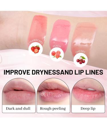  Prreal 3 Colors Moisturizing Lip Gloss Fruit Hydrating Lip Balm for Full Lips Ink Lip Oil Waterproof Up to 24 Hours Liquid Lipstick for Treatment of Lips  - Buy Online on GoSupps.com