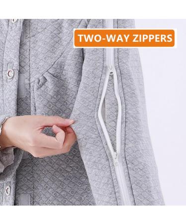 WEEOATAR Patient Clothes - Bedridden Clothing with Zippers | Comfortable Pajamas for Elderly & Disabled | Nursing Aid for Dialysis (Pink M - Buy Online on GoSupps.com