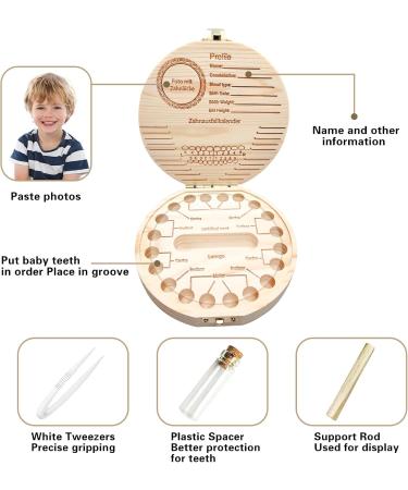 Mooshy Tooth Box for Girls - Personalized Milk Tooth Cubes & Wooden Tooth Fairy Gift - Buy Online on GoSupps.com