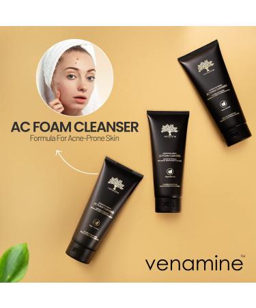 Buy VENAMINE Korean Face Wash - Acne Treatment + Daily Cleanser for Sensitive & Oily Skin | Salicylic Acid Formula | 150ml - Buy Online on GoSupps.com