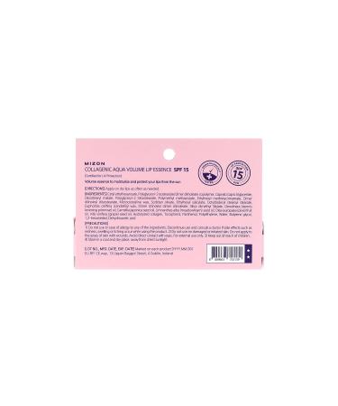 MIZON Collagenic Aqua Volume Lip Essence - Moisturizing & Soothing Lip Balm with UV Protection - Anti Aging Treatment (0.35 Oz) - Buy Online on GoSupps.com