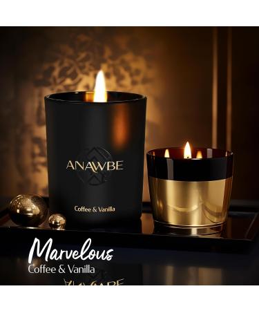 Luxury Coffee & Vanilla Candle - Scented Soy Candles for Men | Long-Lasting 45-Hour Aromatherapy | Stylish Gift Box & Vessel - Buy Online on GoSupps.com