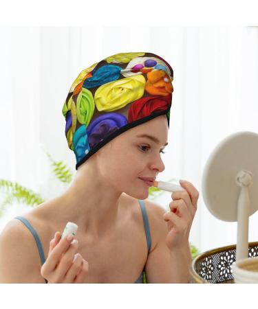 Buy Brightly Colored Cupcake Hair Towel Wrap | Quick Drying Turban with Button | Perfect for Effortless Hair Drying | International Shipping - Buy Online on GoSupps.com