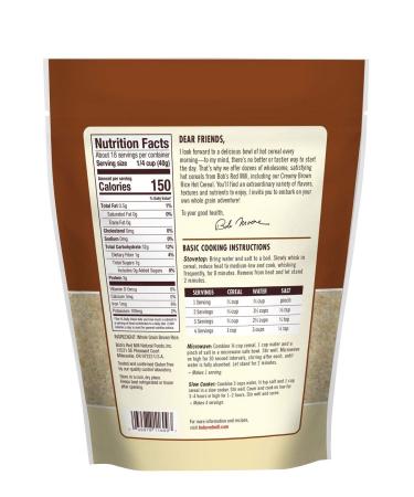 Bob's Red Mill Creamy Rice Farina Hot Cereal - 26 oz Brown Rice Porridge - Buy Online on GoSupps.com