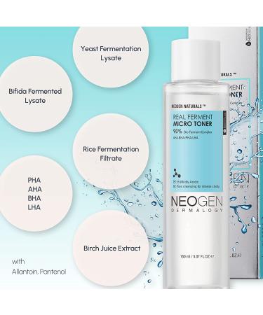 Neogen Real Ferment Micro Toner 150ml - Hydrating & Brightening Toner - Buy Online on GoSupps.com
