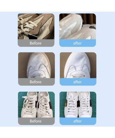 Stain Remover Cream | 260g Shoes Yellow Rubbish Remover | Yellow Remover Cleaner with Sponge Decontaminate Solid Paste for All Washable Shoes Lxury - Buy Online on GoSupps.com